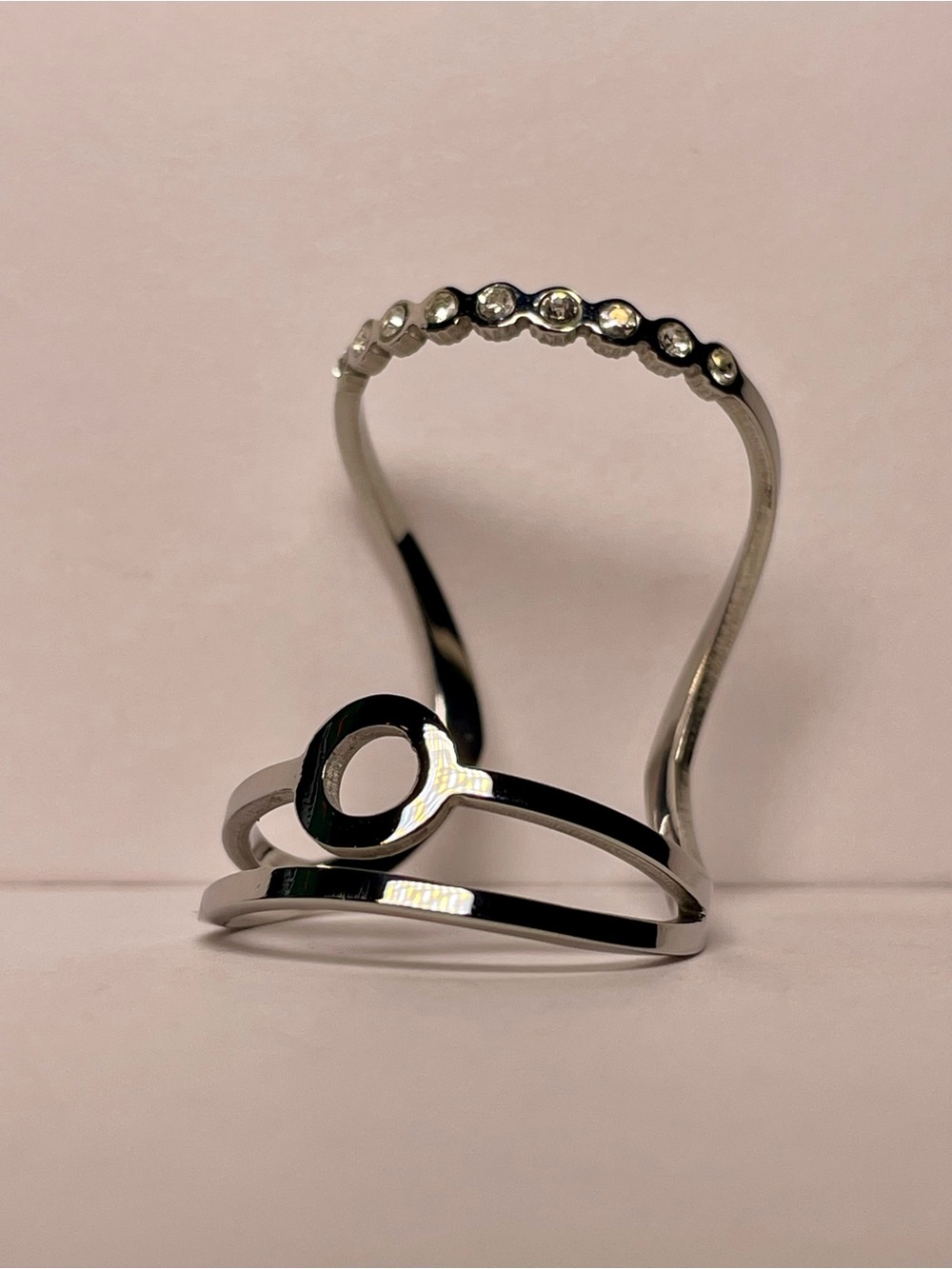 Silver Rhinestone Ring - Picture 2 of 6